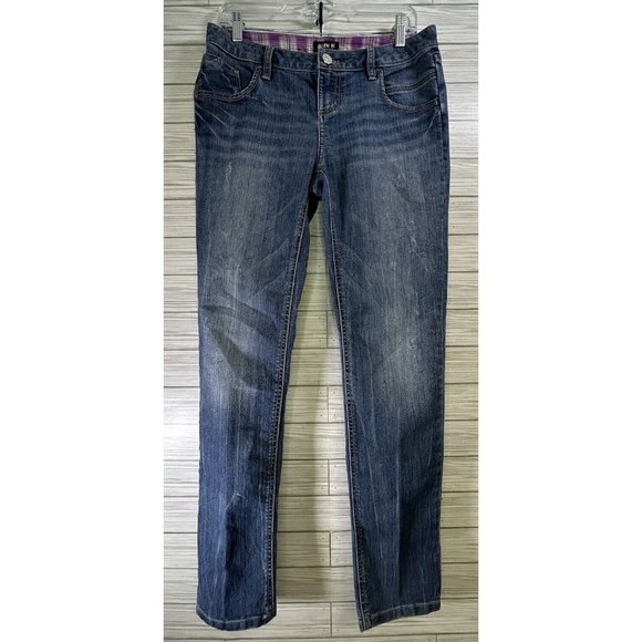 ABS by Allen Schwartz Denim - Allen B by Allen Schwartz Distressed Women's‎ Jeans-Denim Straight Leg Sz 10